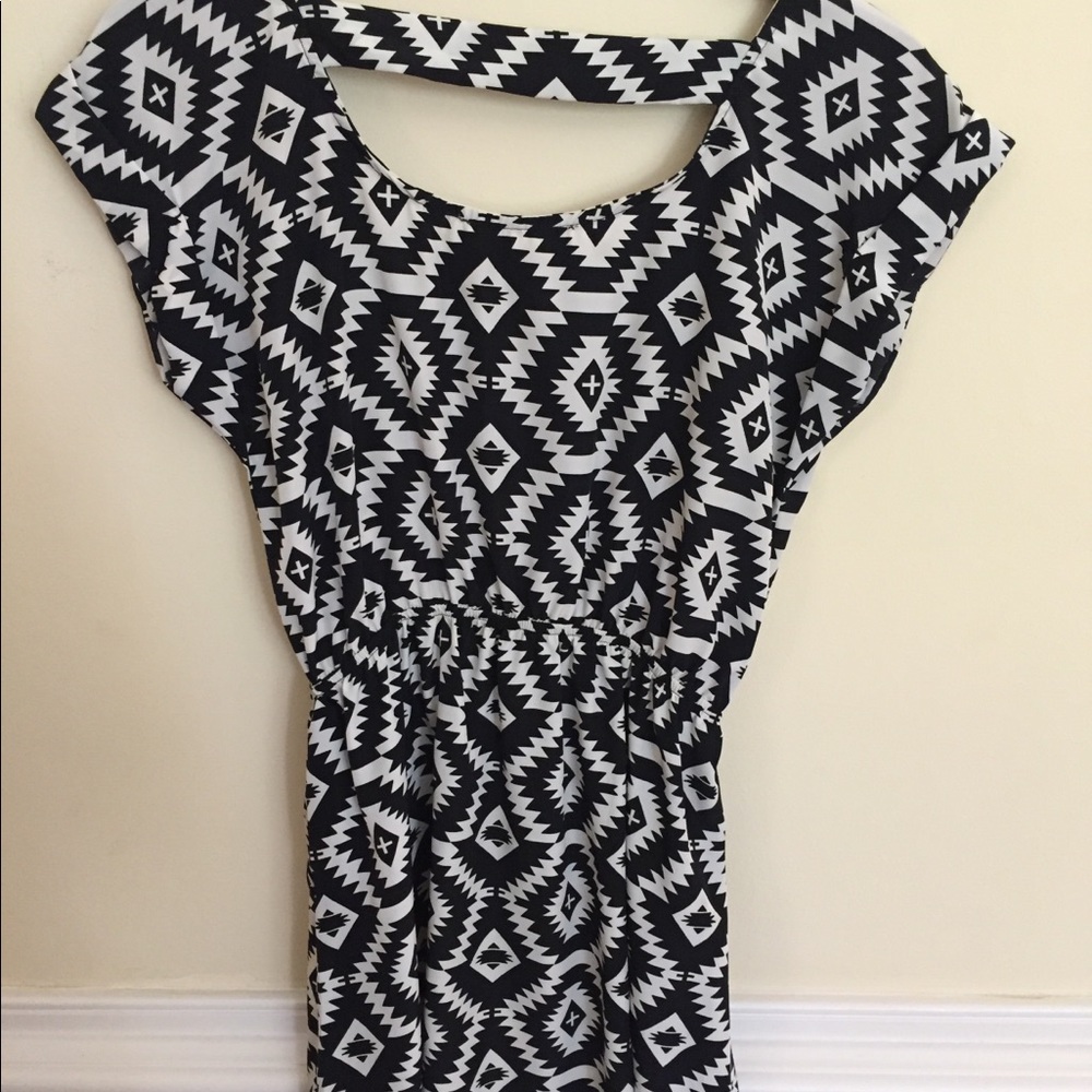 Junior printed dress